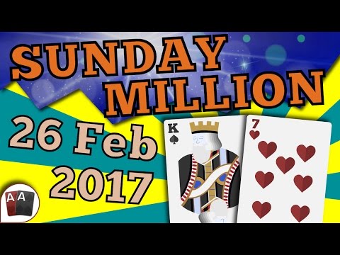 [26 February 2017] PokerStars Sunday Million Final Table Replay (Cards-Up) | Series Player