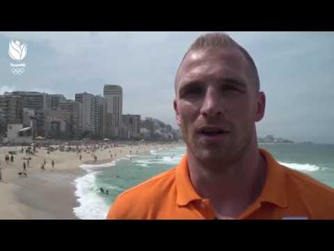 Bokser Peter Müllenberg fietst door Rio