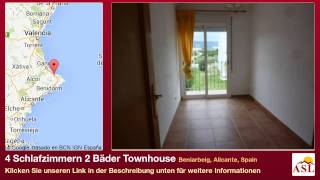 preview picture of video '4 Schlafzimmern 2 Bäder Townhouse zu vermieten in Beniarbeig, Alicante, Spain'