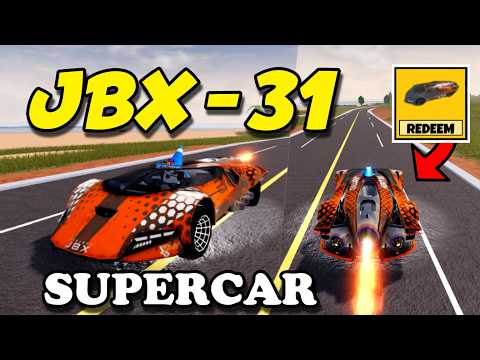 Getting JBX-0031 LIMITED Supercar FULL REVIEW of Season 31 Level 10 Vehicle in Roblox Jailbreak