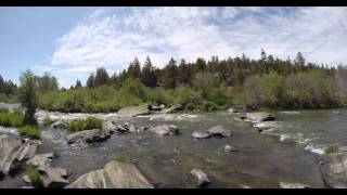 preview picture of video 'me falling in rapids at Cline Falls State Park (4k)'