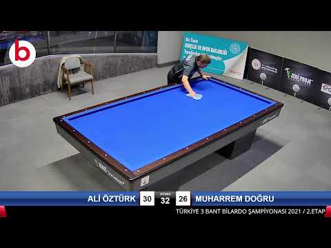 ALİ ÖZTÜRK & MUHARREM DOĞRU Bilardo Maçı - 2021 TÜRKİYE ŞAMPİYONASI 2.ETAP-9.TUR