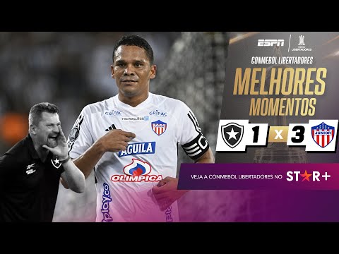 Gols e lances de Botafogo x Junior Barranquilla