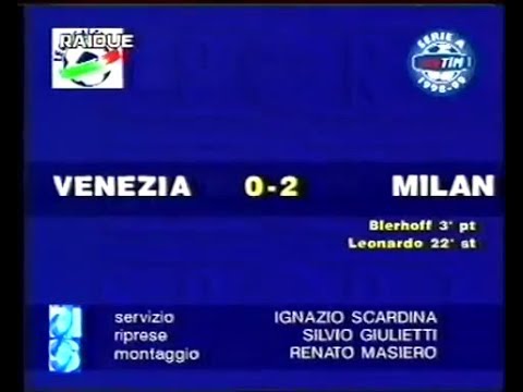1998-99 (4a - 04-10-1998) Venezia-Milan 0-2 [Bierhoff,Leonardo] Servizio D.S.Rai2