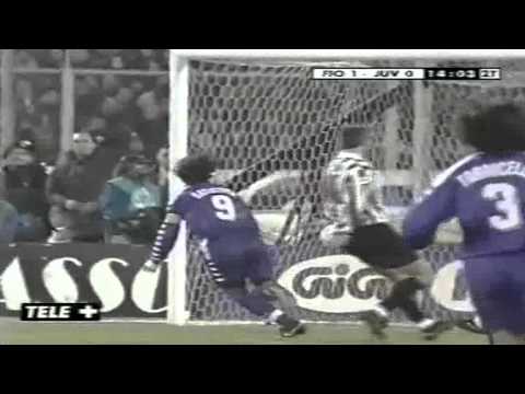 Serie A 1998-1999, day 13 Fiorentina - Juventus 1-0 (Batistuta)