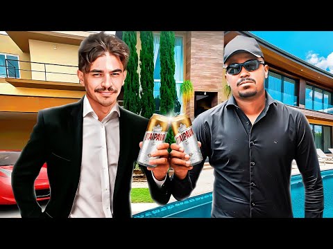 I invited Gabriel to see my new mansion!!!