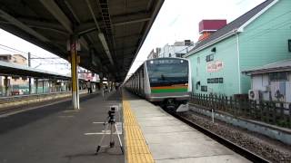 高崎線E233系８８１M入線・ＪＲＳＨ３フル・出発