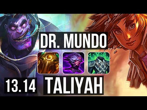 DR. MUNDO vs TALIYAH (JNG) | Rank 3 Mundo, Godlike | EUW Grandmaster | 13.14