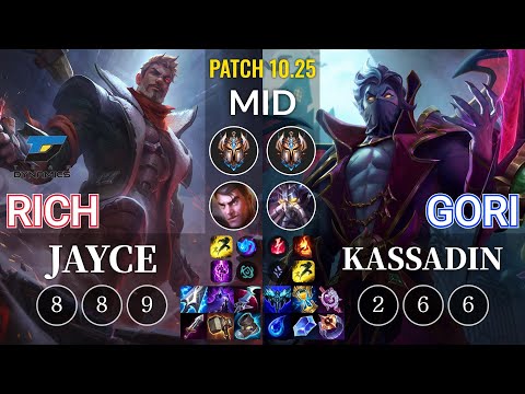 DYN Rich Jayce vs Gori Kassadin Mid - KR Patch 10.25