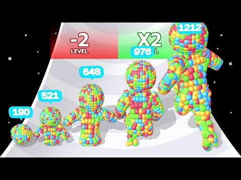 BALLOON RUSH 3D: Level Up Man Run - Number Games (Max Level)