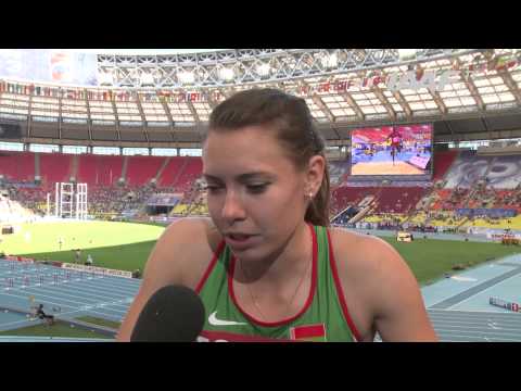 Moscow 2013 - Alina TALAY BLR - 100m Hurdles Women - Heat 3