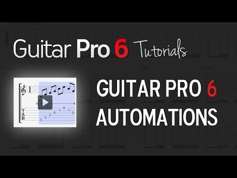 Chap. 3 - 2 How to manage automations in Guitar Pro 6