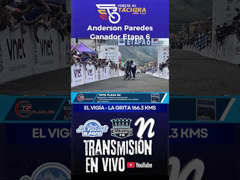 ANDERSON PAREDES GANADOR DE LA ETAPA REINA DE LA VUELTA AL TÁCHIRA 2026 EN LA GRITA   #ciclismo