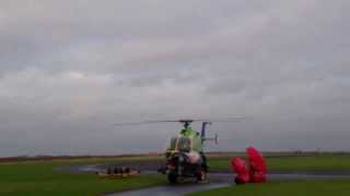 preview picture of video 'Charity Air Ambulance Landing At Perth Airport Scone Perthshire Scotland'