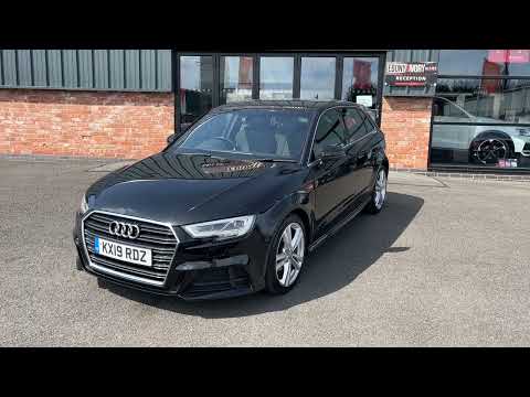 Audi a3 2019 19 plate 1.6tdi s-line phantom black