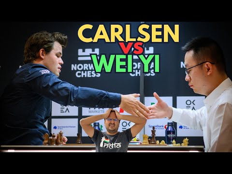 Magnus Carlsen forgets his opening prep | Carlsen vs Wei Yi | Norway Chess 2025