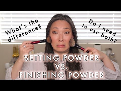 Setting Powders vs. Finishing Powders