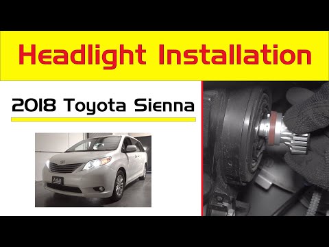 2011-2021 Toyota Sienna Headlight Replacement Bulb LED Upgrade Install