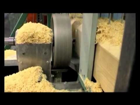 Norvegian log house production line