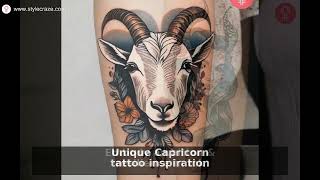 Top 8 Capricorn Tattoo Ideas: Meanings & Designs