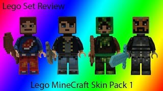 YouTube thumbnail: Lego Set Review: 853609 Lego Minecraft Skin Pack 1