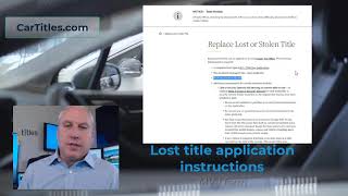 Lost car title filing procedures