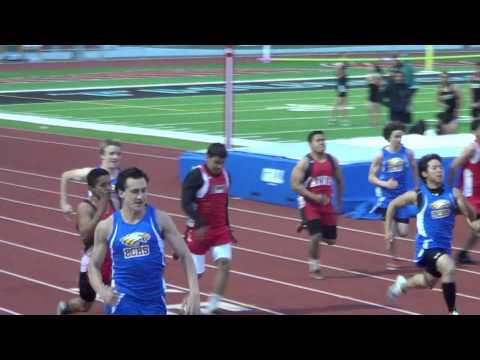 Arvin High Track @ RFK 2013 - Mens Varsity 100m heat 1