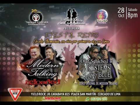 Systems in Blue y Modern Talking Reloaded - Spot Fiesta Retro 28 Oct 2023 LIMA