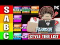 Ranking EVERY Style In Parkour Champions Roblox Parkour Champions