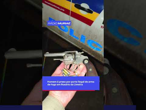 Homem é preso por porte ilegal de arma de fogo em Rosário da Limeira