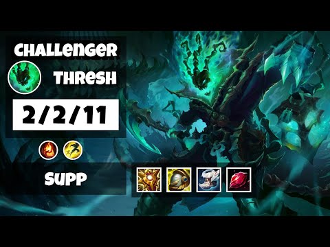Thresh Challenger Gameplay S11 Replay 11.8 Support (2/2/11) - EU
