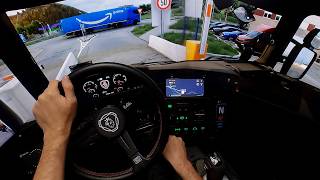 Testando Novo Ajuste Gráfico - Cockpit ETS2 Viagem Realista Scania V8 Onboard
