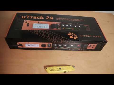 Cymatic uTrack24 box opening for Reverb listing