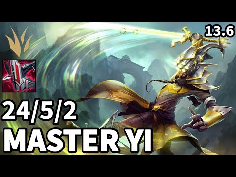 Master Yi Jungle vs Gragas - KR Master  | Patch 13.6