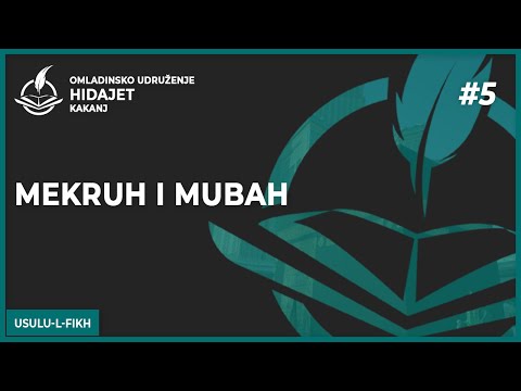 5 Mekruh i mubah - dr. Zijad Ljakić