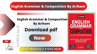 English Grammar and Composition Book Pdf |  English Grammar and Composition By Arihant