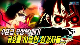 [원피스]역대급 무장색 패기 류오를 사용한 최강자들