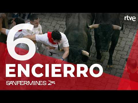 VÍDEO | Un rápido y limpio sexto encierro de San Fermín termina sin heridos por asta de toro 