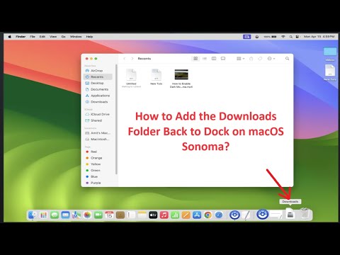 How to Add the Downloads Folder Back to Dock on macOS Sonoma?