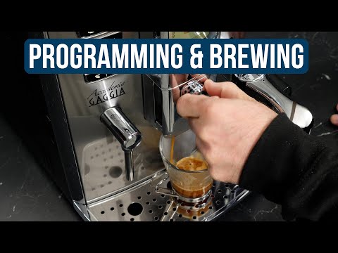 How to Use Menus, Customize, and Brew Drinks on the Gaggia Accademia Espresso Machine