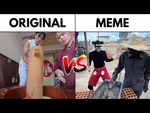 Japanese Mochi Making (Yosho Hai Yai Yai): Original vs Meme