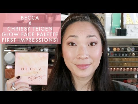 Becca x Chrissy Teigen Glow Face Palette - First Impressions + Swatches!