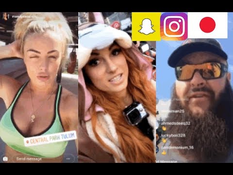 WWE Snapchat/Instagram ft. Becky Lynch, Braun Strowman, Zelina Vega, Mandy Rose n MORE