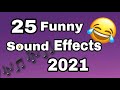 25 funny sound effects 2021 no copyright | background effects | comedy sound | funny traps