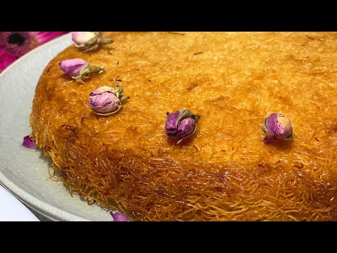 Kunafa with kishta filling/كنافة بالقشطه واسرار نجاحها ... حلويات رمضانيه
