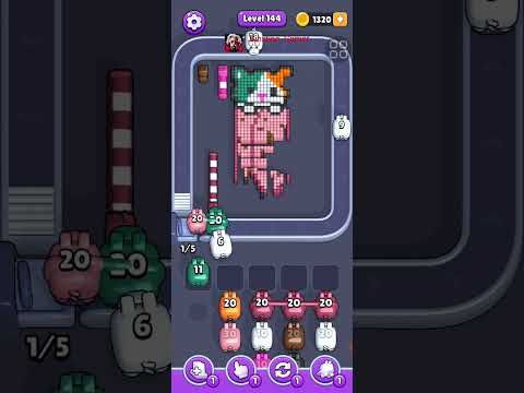 Pixel Flow Level 144 Walkthrough