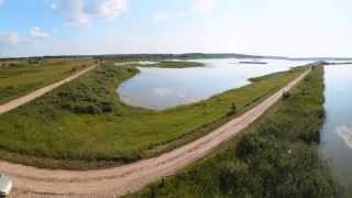 preview picture of video 'Birvėtos tvenkiniai nuo šėryklos / Panorama of Birveta Pond'