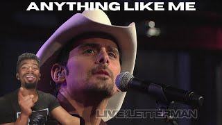 Brad Paisley - Anything Like Me (Live on Letterman) (Country Reaction!!)