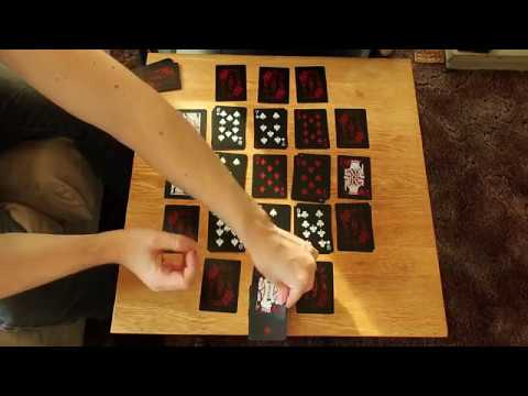 How to play Gridcannon: a single player game with regular playing cards