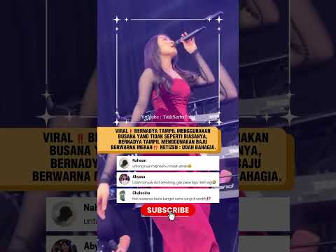 Bernadya selalu bkin netizen SALFOK 🗿: apa itu yang nongol ya item item 🤭 #bernadya #shorts